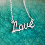 Sterling Silver Love Necklace, thumbnail 5 of 7