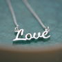 Sterling Silver Love Necklace, thumbnail 6 of 7