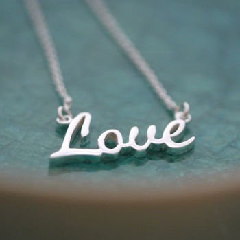 Sterling Silver Love Necklace, 6 of 7