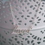 Sterling Silver Love Necklace, thumbnail 3 of 7