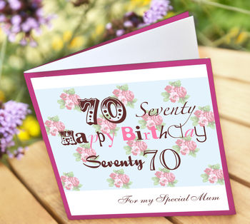 Personalised 70th Birthday Card, 2 of 2