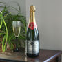 Personalised Champagne With 'Romantic' Pewter Label, thumbnail 1 of 7