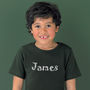 Child's Personalised Name T Shirt, thumbnail 1 of 8