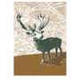 Stag Linocut Poster Print, thumbnail 2 of 2