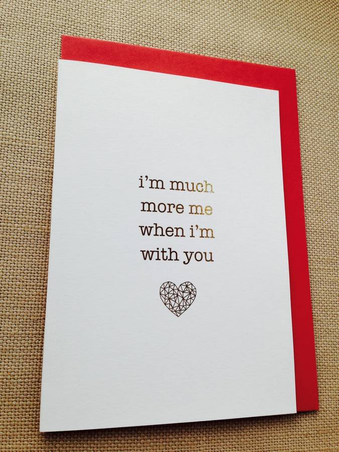 Valentine Days Gold Foil Card By Ant Design Ts