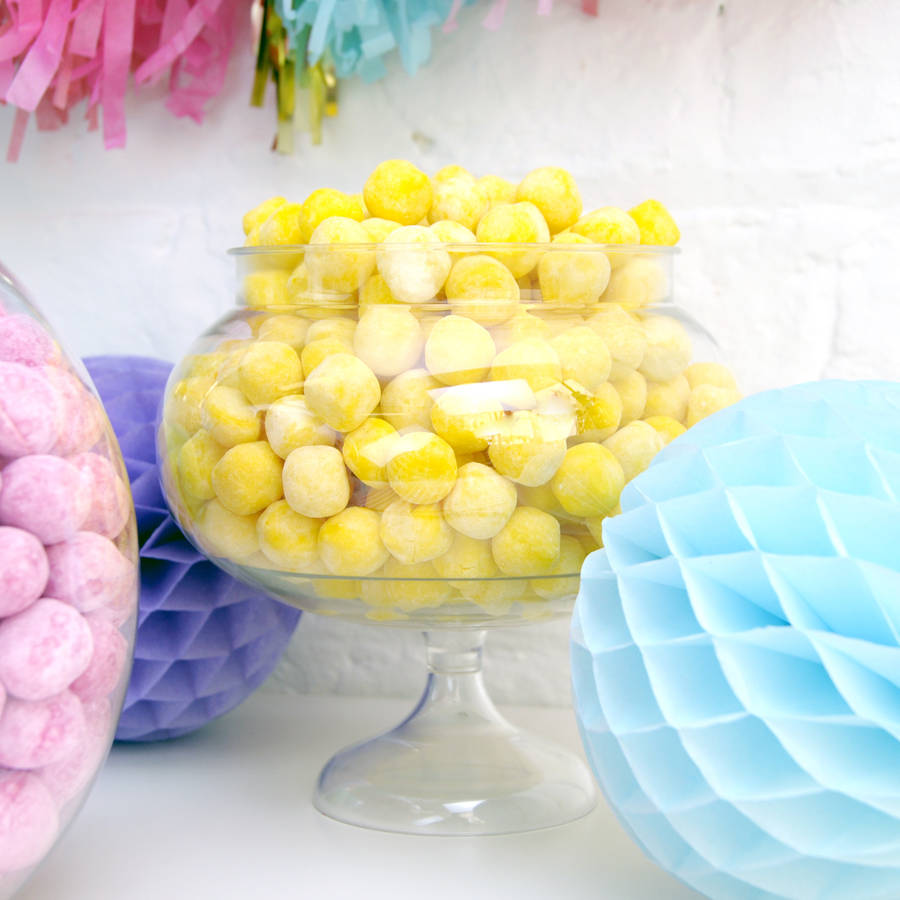 round pedestal sweets jar by peach blossom