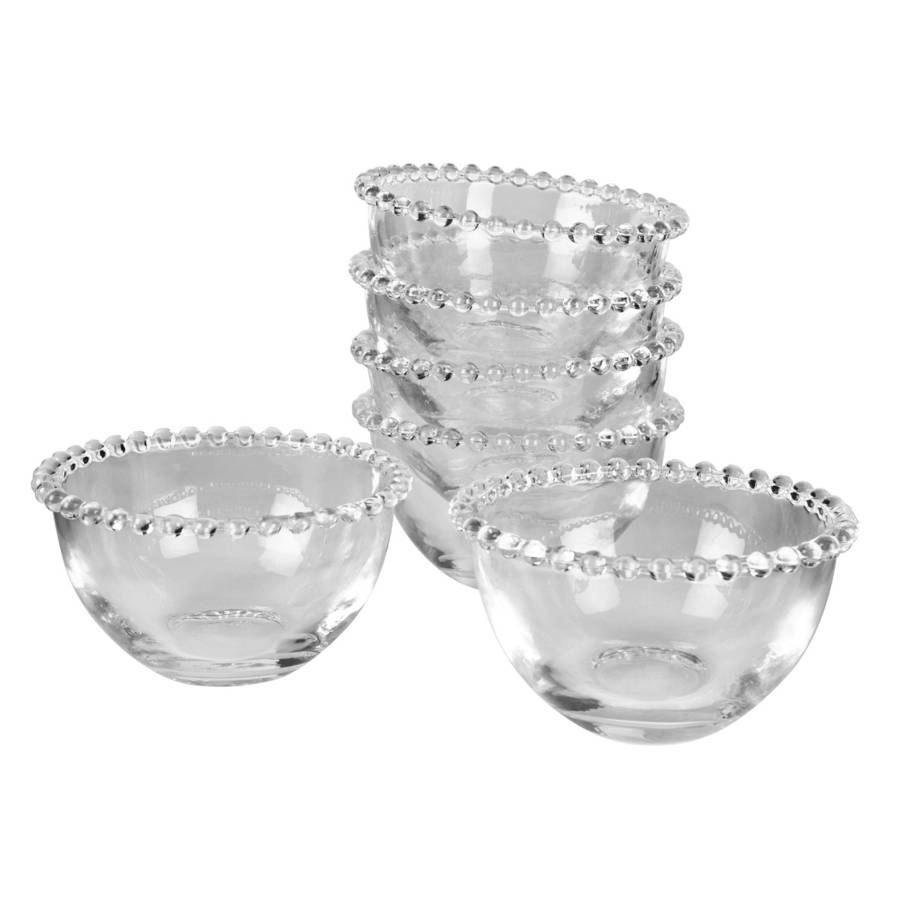 set of four beaded glass bowls as used by nigella by dibor