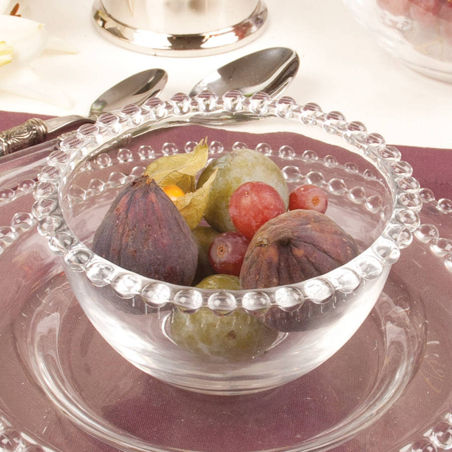set of four beaded glass bowls as used by nigella by dibor