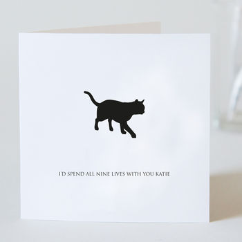 Personalised Cat Anniversary Card, 2 of 5