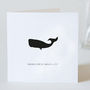 Personalised Whale Valentine's Day Card, thumbnail 2 of 5