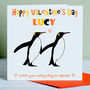 Valentine's Day Card Penguins, thumbnail 2 of 2