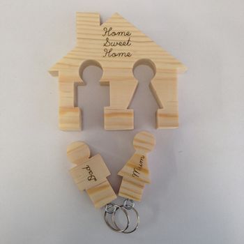 Keyhouse Keyring Holder With Two Or Three Keyrings, 2 of 4
