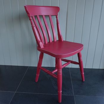 Farmhouse Chair Hand Painted In Any Colour, 4 of 8