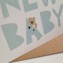 Blue Koala New Baby Card With Sticker, thumbnail 5 of 6