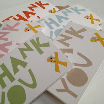 Set Of Five Koala Thank You Cards And Stickers, 10 of 10