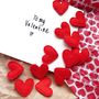 Valentine's Handmade Felt Love Heart Confetti, thumbnail 1 of 3