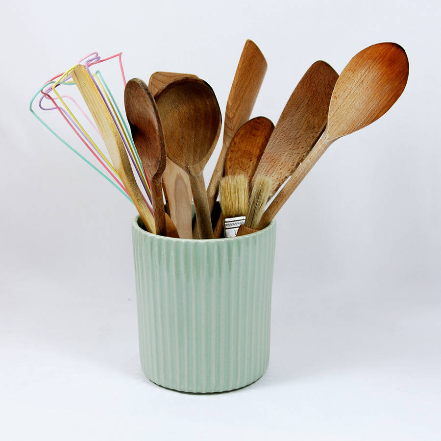 textured utensil holder by victoria & abigail
