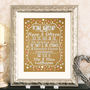 Personalised Wedding And Anniversary Typographic Print, thumbnail 2 of 9