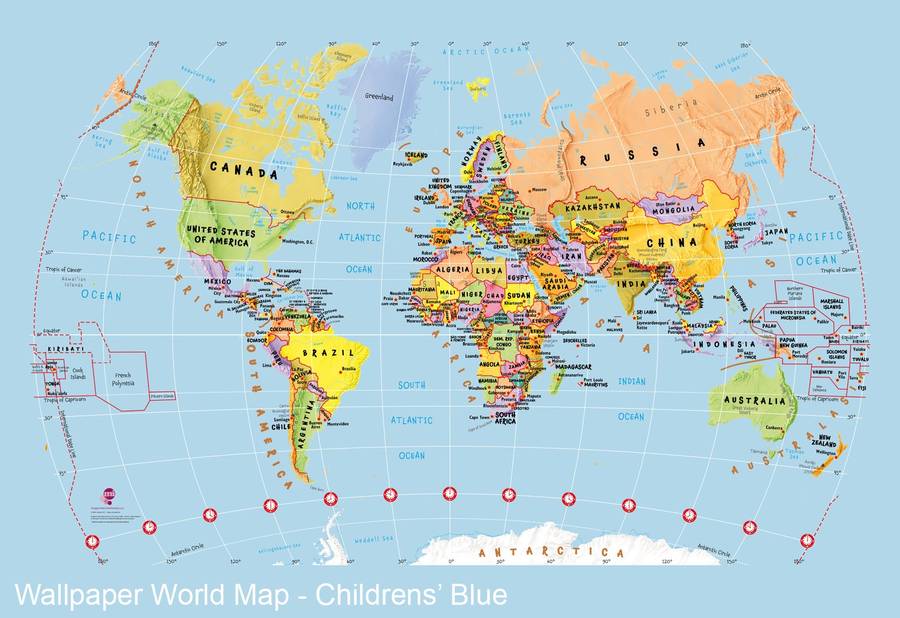 World Map Wallpaper By Maps International 