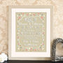 Personalised Wedding And Anniversary Typographic Print, thumbnail 7 of 9