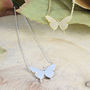 Delicate Butterfly Necklace, thumbnail 3 of 5