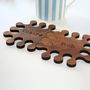 Set Of Two Personalised Wood Jigsaw Coasters, thumbnail 6 of 7