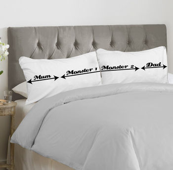 Family Personalised Bed Hogger Pillowcase Set, 5 of 7