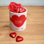 Personalised Love Heart Mug With Chocolate Hearts, thumbnail 1 of 3
