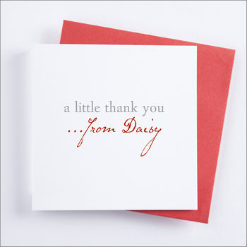 Single Or Pack Of Personalised Thank You Cards D1, 2 of 6