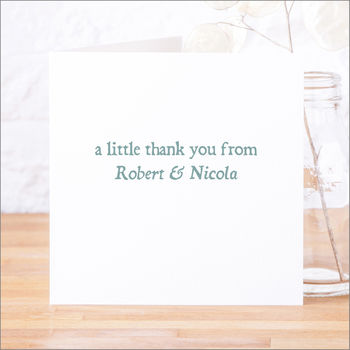 Single Or Pack Of Personalised Thank You Cards D3, 2 of 6