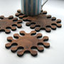 A Set Of Walnut Jigsaw Coasters, thumbnail 5 of 5