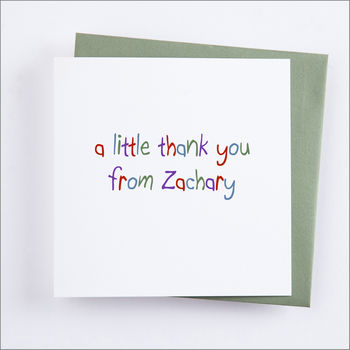 Single Or Pack Of Personalised Thank You Cards D4, 2 of 12