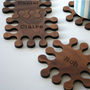 Personalised Walnut Jigsaw Coasters, thumbnail 8 of 11