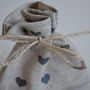 Heart Pattern Mini Fabric Gift Bag, thumbnail 3 of 4