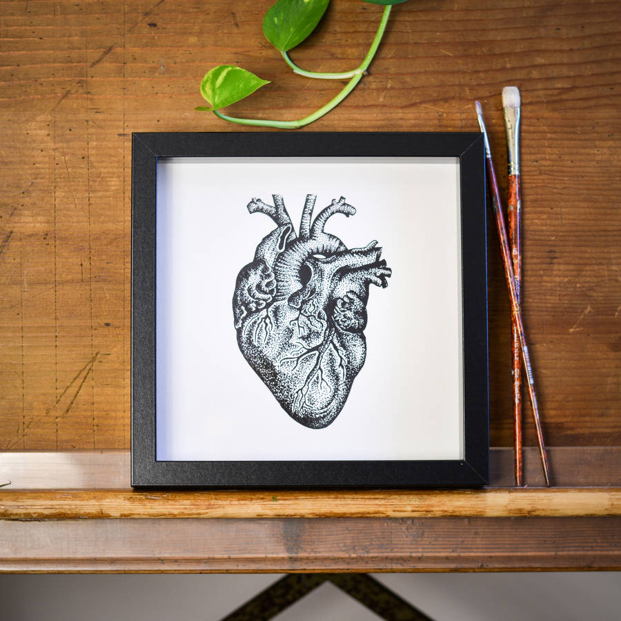 Heart Print By Die-Monde | notonthehighstreet.com