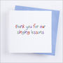 Personalised 'Thank You For My Lessons' Card, thumbnail 2 of 12