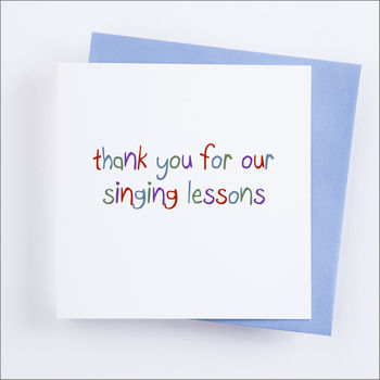 Personalised 'Thank You For My Lessons' Card, 2 of 12