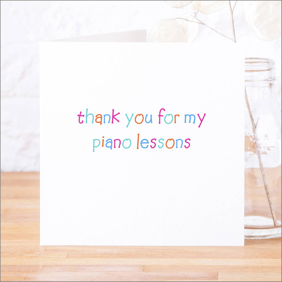 Personalised 'Thank You For My Lessons' Card, 1 of 12