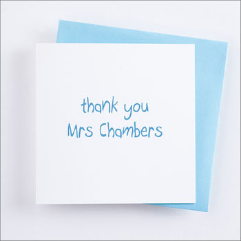 Personalised 'Thank You Teacher' Card, 11 of 11