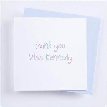 Personalised 'Thank You Teacher' Card, 10 of 11