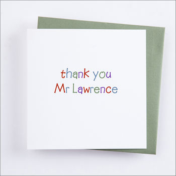 Personalised 'Thank You Teacher' Card, 2 of 11