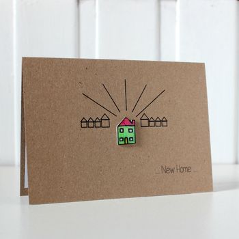 Personalised New Home Card, Bright Little House, 2 of 8