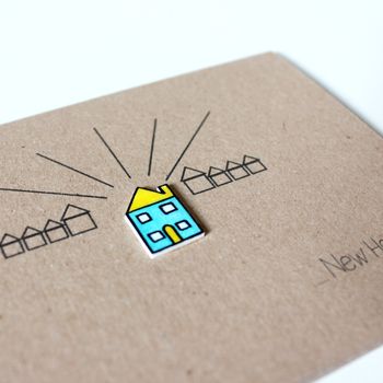 Personalised New Home Card, Bright Little House, 8 of 8