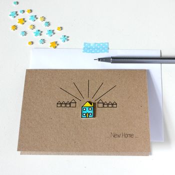 Personalised New Home Card, Bright Little House, 7 of 8