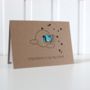 Personalised New Baby Congratulations Card With Stork, thumbnail 2 of 8