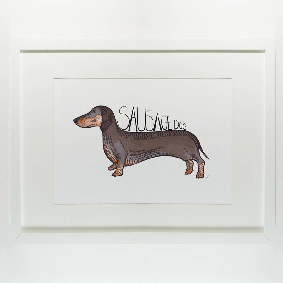 sausage dog print by bexiekimdesign | notonthehighstreet.com