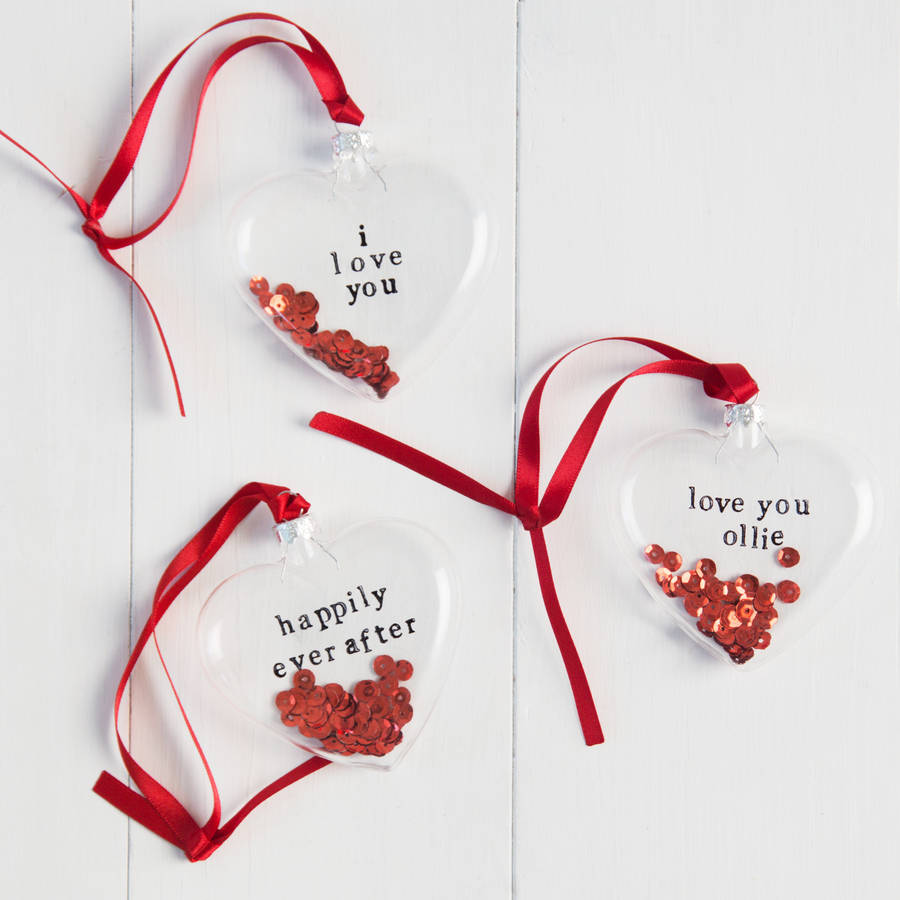 Personalised Valentine's Day Glass Heart By Twenty-Seven