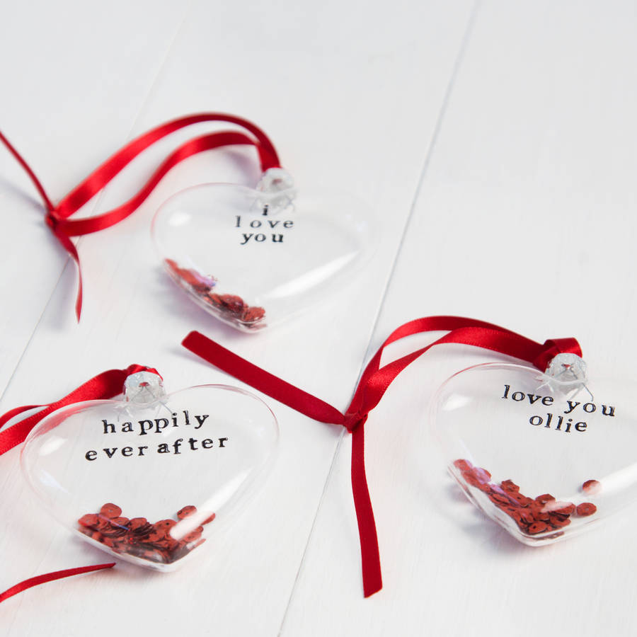 Personalised Valentine's Day Glass Heart By Twenty-Seven