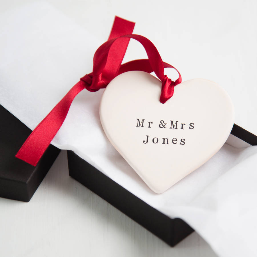 Personalised Ceramic Heart By Twenty-Seven | notonthehighstreet.com