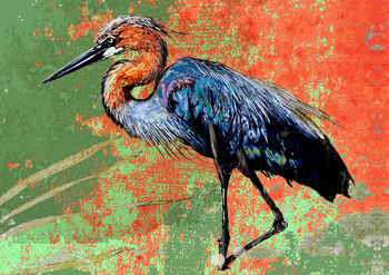 Striding Stork Signed Limited Edition Signed Print, 2 of 2